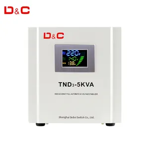 TND Monofásico 1kva 2kva 3kva 5kva 10kVA 220V 100% Bobina de cobre Regulador de voltaje del estabilizador eléctrico de CA