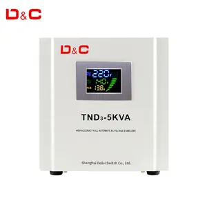 TND Single Phase 1kva 2kva 3kva 5kva 10kva 220v 100% Copper Coil Electric Ac Stabilizer Voltage Regulator