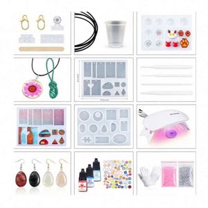 Artistic Handmade <b>Hand</b>-painted Jewelry Creation Resin Kit Transparent Hard Cure UV Light Silicone <b>Molds</b> DIY Craft Supplies MODEL - Product Image 2