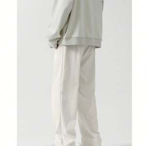 Pantalones largos de pana para hombre, pantalones informales cálidos gruesos de invierno para hombre, pantalones de pana rectos de moda para hombre - Product Image 4