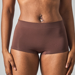 Braguitas Deportivas de Nylon para Mujer, Estilo Europeo <span class=keywords><strong>Americano</strong></span>, Sin Costuras, Cintura Media, Control de Abdomen, Levanta Glúteos, para Yoga y Fitness - Product Image 4