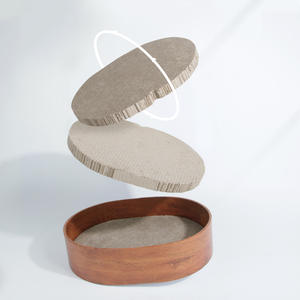 Gran oferta, 3 en 1, cama rascadora clásica moderna para gatos, forma ovalada, corrugada, 3 en 1, cartón para rascar gatos, poste de cartón para salón, cartón de papel - Product Image 1