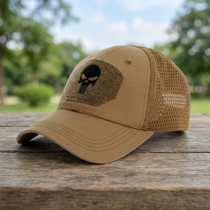Gorra de Béisbol de Malla con Diseño de Calavera en Varios Colores, Unisex, Táctica, Deportiva, Ajustada, Transpirable e Impermeable para las Cuatro Estaciones - Product Image 3
