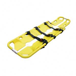 Camilla de transporte de pacientes de alta resistencia, Camilla móvil, camilla de cuchara de plástico portátil con correas de Seguridad, 1 unidad - Product Image 1