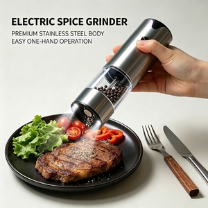 One-handed Operation Fast Charging Automatic Salt and <b>Pepper</b> Mill Customizable Sesame for Picnics - Product Image 5