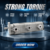 Zhengquan HGP-222A-F4/4/4R pompe à engrenages à 3 étages Hydromax acier inoxydable HGP série petite pompe à huile Taiwan HydraulicTriple pompe à engrenages