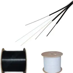 GJYXFCH Drop Cable Bow Type Self Supporting Fiber Optic Cable Cat6 UTP Cable 4 Core For FTTH FRP Network Cat 0.25m 20m ISO9001