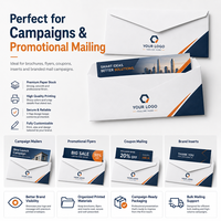 Enveloppe de courrier directe personnalisée avec estampage à chaud SHINY Premium pour campagne marketing haut de gamme, kit d'envoi pour événements boutique