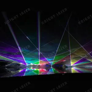 Effet Full Color Sky Dj Outdoor 20W Watt Dmx 3D Logo Animation Rgb Stage Laser Light Show Equipment Projector