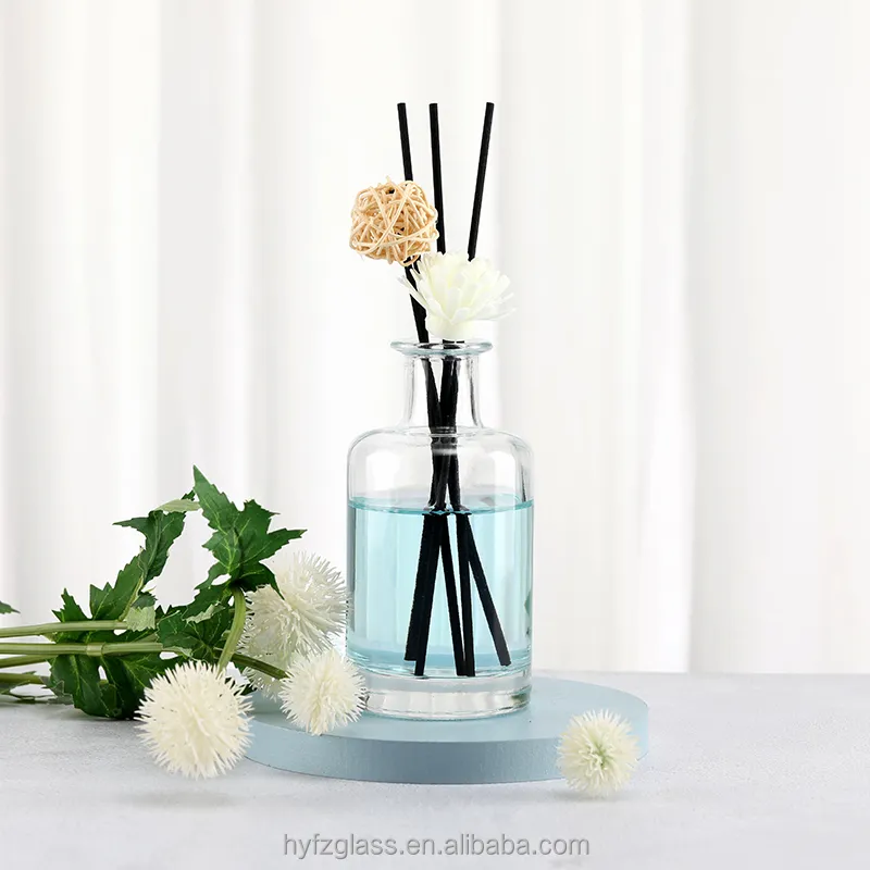 Deodorante per ambienti da 5 once personalizzato per bottiglie di vetro vuote per aromaterapia con diffusore di Reed bottiglia con tappo