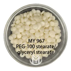 Bahan baku kosmetik bahan kimia harian berkualitas tinggi PEG-100 stearat/gliseril stearcas 85666-92-8 Non ionik O/W emulsifier