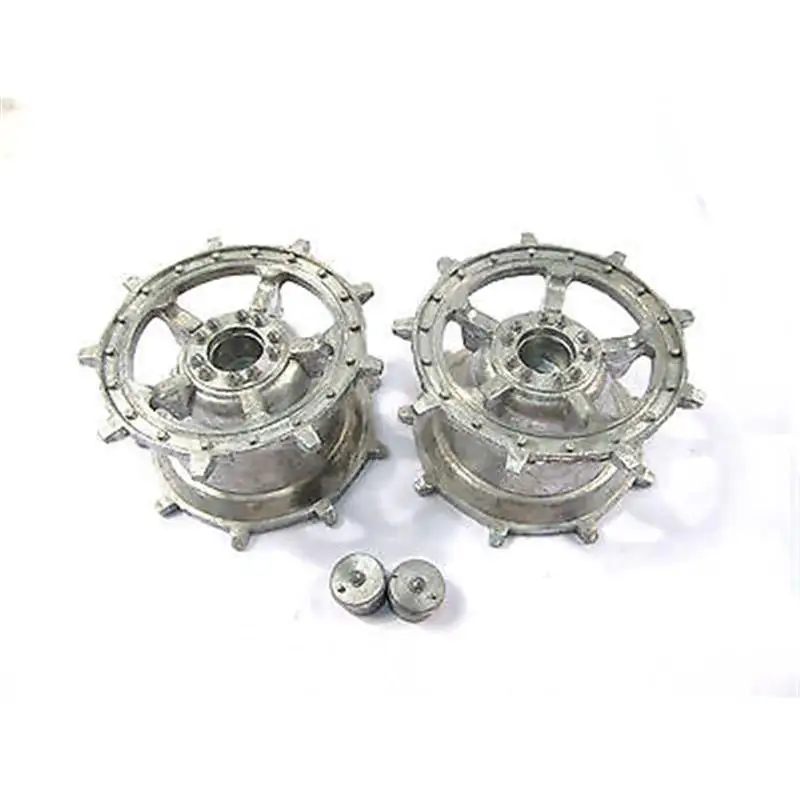 One Pair Mato 1/16 Heng Long Metal Sprockets With Wheel Cap For King tiger Tank MT078S TH00766