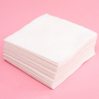 Serviettes en papier personnalisées avec logo imprimé, 2 plis, en pâte de bois, blanches, pour fêtes et dîners, Guyue Zj-1-001