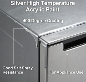 Weishibao 400 Derece Gümüş Akrilik Boya Yüksek Sıcaklık Kaplaması Tuz Püskürtmesine Dayanıklı 16kg Yüksek Sıcaklık Bölgeleri İçin Ev Kullanımı İçin - Product Image 3