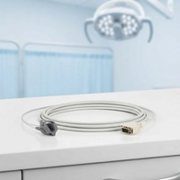 Capteur de SpO2 néonatal réutilisable compatible Lifepak 20/Lifepak 20E à 14 broches, enveloppe en silicone, désinfection à l'ozone, certifié ISO, 3 mètres