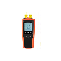 Thermomètre à thermocouple double type K IT-620D -200~1370 ℃   0.01 ℃   Capteur de température élevée avec graphique de 20 000 enregistrements et alarme