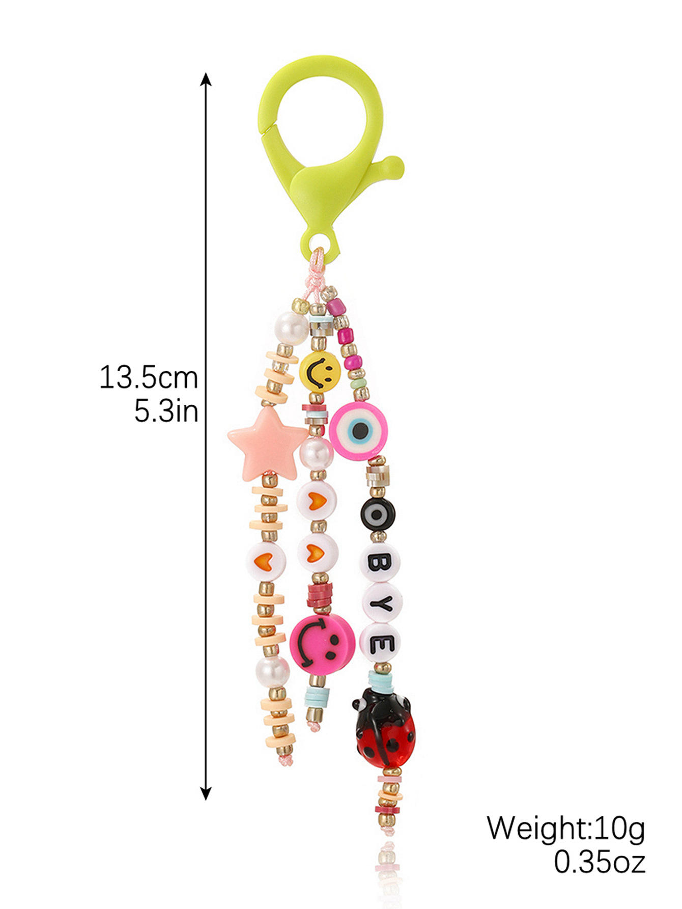 K2308-1 green bye with smiley buckle