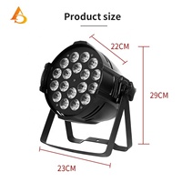 18 pièces de lumières LED disco pour mariage, fête, KTV, boîte de nuit