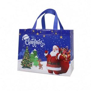 Bolsa de tela no tejida laminada de PP en blanco para publicidad por sublimación, promocional de Navidad 2025, para regalos, camisetas y ropa - Product Image 5