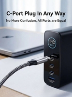 Écran tactile numérique TFT, charge rapide au nitrure de gallium 140W, charge rapide PD3.1, prise multi-ports remplaçable
