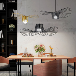 Lustre moderne en acier inoxydable doré, forme ovale, hauteur réglable, LED E26 avec télécommande pour salon - Product Image 2