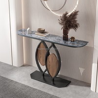 Magnifique design, mobilier d'intérieur d'hôtel, table de console en marbre, table longue de salon