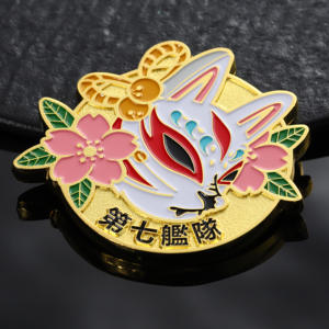 定制硬币镀金3D卡通珐琅徽标锌合金金属硬币新设计日式2英寸挑战硬币纪念品 - Product Image 5