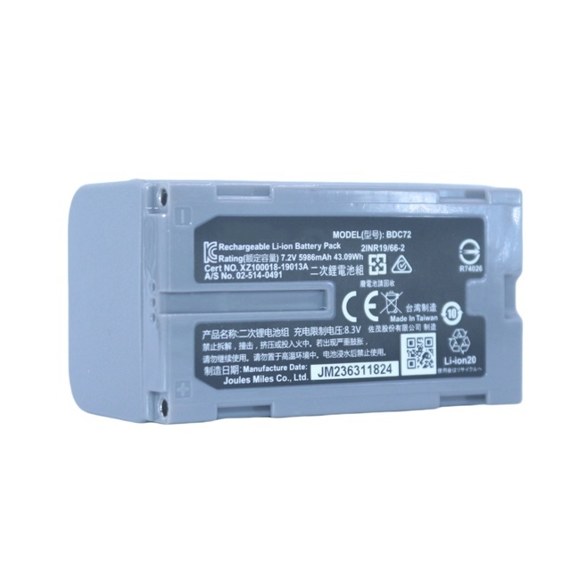 New Type 7.2V BDC72 5986mAh Li-ion Replace Battery for Top Con so Kki GM52/FX101 IM52/101/102 Total Station OS/ES Surveying