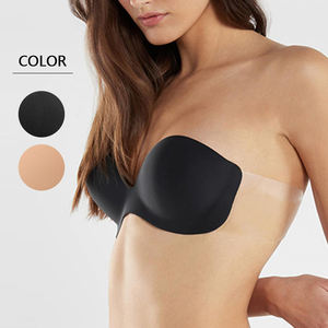 <span class=keywords><strong>Reggiseno</strong></span> Push-up da donna Sexy a tre quarti trasparente con ali in TPU senza spalline a maglia comoda tazza in spugna - Product Image 1