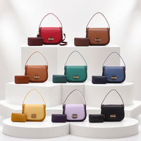 DEJURIOR Sacs à Main Femme 2026 Nouveauté Ensemble Sac à Main à Rabat 2-en-1 en Cuir PU avec Bord Cousu Sac Selle Esthétique pour Dames
