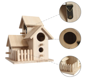 Ucuz fiyat çin katı ahşap duvara monte özelleştirilmiş kuş kafesi - Product Image 1