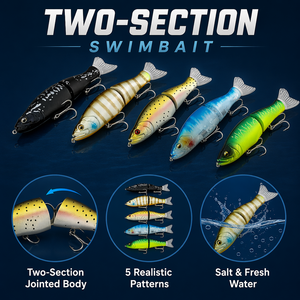 Señuelo Duro de Dos Secciones para Pesca con Swimbait - Product Image 3