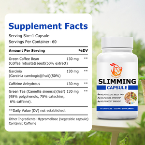 Compléments Alimentaires Naturels à Base de Plantes en Gros d'Usine avec Capsules Amincissantes au Café Vert et Garcinia pour Aider à Augmenter les Niveaux d'Énergie - Product Image 4
