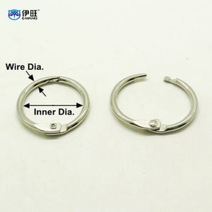 Anneaux de reliure en métal nickelé pour cahiers et carnets à feuilles mobiles - Product Image 3