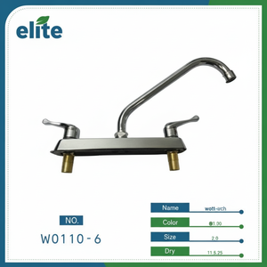 Rubinetto da cucina in acciaio inox a due maniglie Design moderno girevole con finitura in oro rosa facile installazione piastra rubinetti spazzolato - Product Image 1