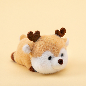 Оптовая продажа, пухлое лицо, милый маленький олень енот, панда, плюшевые игрушки, кукла, пушистые мягкие удобные мягкие игрушки животных - Product Image 4