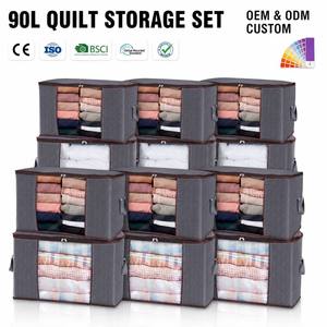 Juego de Bolsas de Almacenamiento para Edredones de 90L, Organizador de Ropa de Cama a Prueba de Polvo con Ventana Grande para Armario - Product Image 1