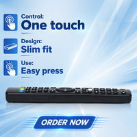 Télécommande multifonction intelligente BT vocale personnalisée IR pour Android TV Box, 45 boutons, couleur noire, code fixe, pile AAA, portée 10m