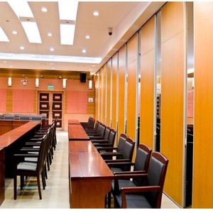 Système de suspension à montage supérieur, cadre en aluminium, cloison amovible, porte coulissante sans rail au sol pour salle polyvalente - Product Image 5