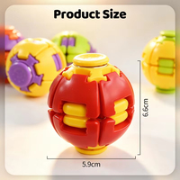 Mainan Bola Fidget 3D Gear Ball Spiral Penghilang Stres untuk Anak-anak Dewasa Hadiah Natal Ulang Tahun Pesta Mainan Pereda Kecemasan