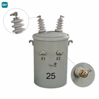 Transformador Regulador de Voltaje de 25kVA, Trifásico, 60Hz, Montado en Poste, para Distribución de Alta Tensión en Aldeas Montañosas Aisladas