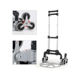 Compact Structure 200kg Laoding Pneumatic Tyre Hand Carts Heavy Duty Hand <b>Trolley</b> for Old People - Product Image 3