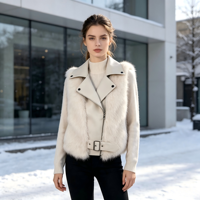 Manteaux chauds pour femmes automne/hiver, gilets en fausse fourrure tendance, personnalisables en taille, couleur et logo