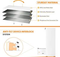 Classeur vertical moderne à 4 tiroirs en acier de taille lettre avec serrure pour la maison et le bureau pour les hôtels