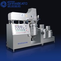 Homogeneizador automático de emulsión al vacío con bomba de motor de corriente continua para loción facial y corporal, producción de cremas cosméticas, 500L