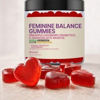 Gommes probiotiques vaginales pour femmes, soutien de l'équilibre du pH, complément à l'ananas et à la canneberge, végétalien, naturel, 30 portions, marque privée