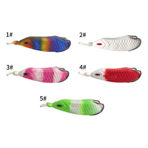 Nuova Esca in Silicone a Forma di Rana Multicolore con Doppio Amo, Esca Morbida per Pesca - Product Image 6