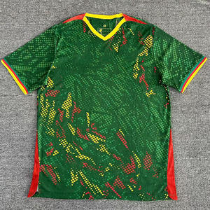 Afrika Uluslar Kupası Kamerun Futbol Forması 26-27 Oyuncu Versiyonu İç Saha/Dış Saha Boyalı Kumaş %100 Polyester Esnek Unisex Spor Üstü - Product Image 2