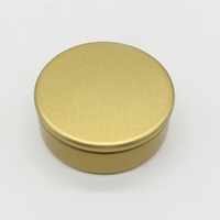Boîte en fer blanc ronde personnalisée avec logo en relief et couvercle à vis, mini et mignonne, conteneur métallique portable pour baume à lèvres, cosmétiques, savon, bougies