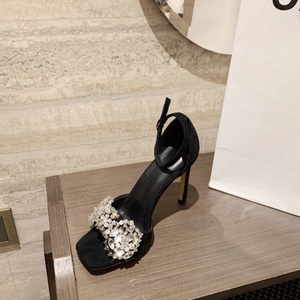 <span class=keywords><strong>Sandalias</strong></span> de Mujer de 8cm/10cm, Nuevo Diseño, Color Rosa, con Pedrería, Diamantes y Perlas, Tacones de Aguja Negros, Elegantes y Sensuales <span class=keywords><strong>para</strong></span> Damas - Product Image 3